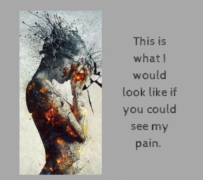 You can’t always see how much people hurt. #InvisableIllness