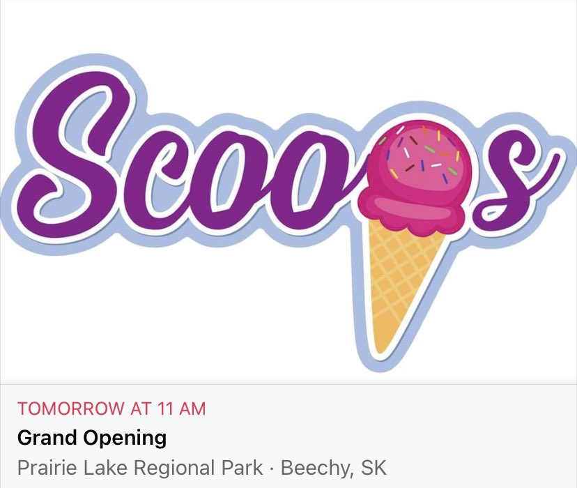 ASmith_Ag's tweet image. Come on out to prairie lake park for some scoops and candy bags. Grand Opening at 11am. Face painting 12:30-1:30. Parade at 2pm. Potluck and fireworks in the evening. Follow on instagram and Facebook @scoopsplp. #lakediefenbaker. @AlliDaine
