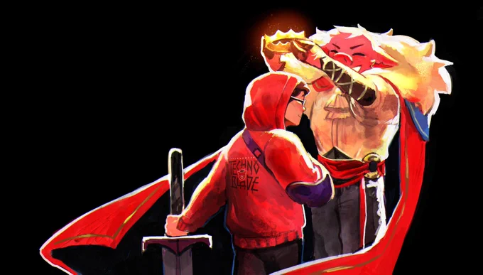 I wish I could've given him proper thanks for everything he did for me and the others. It was such an honor to meet you, rest in peace King <3 
I miss Technoblade 