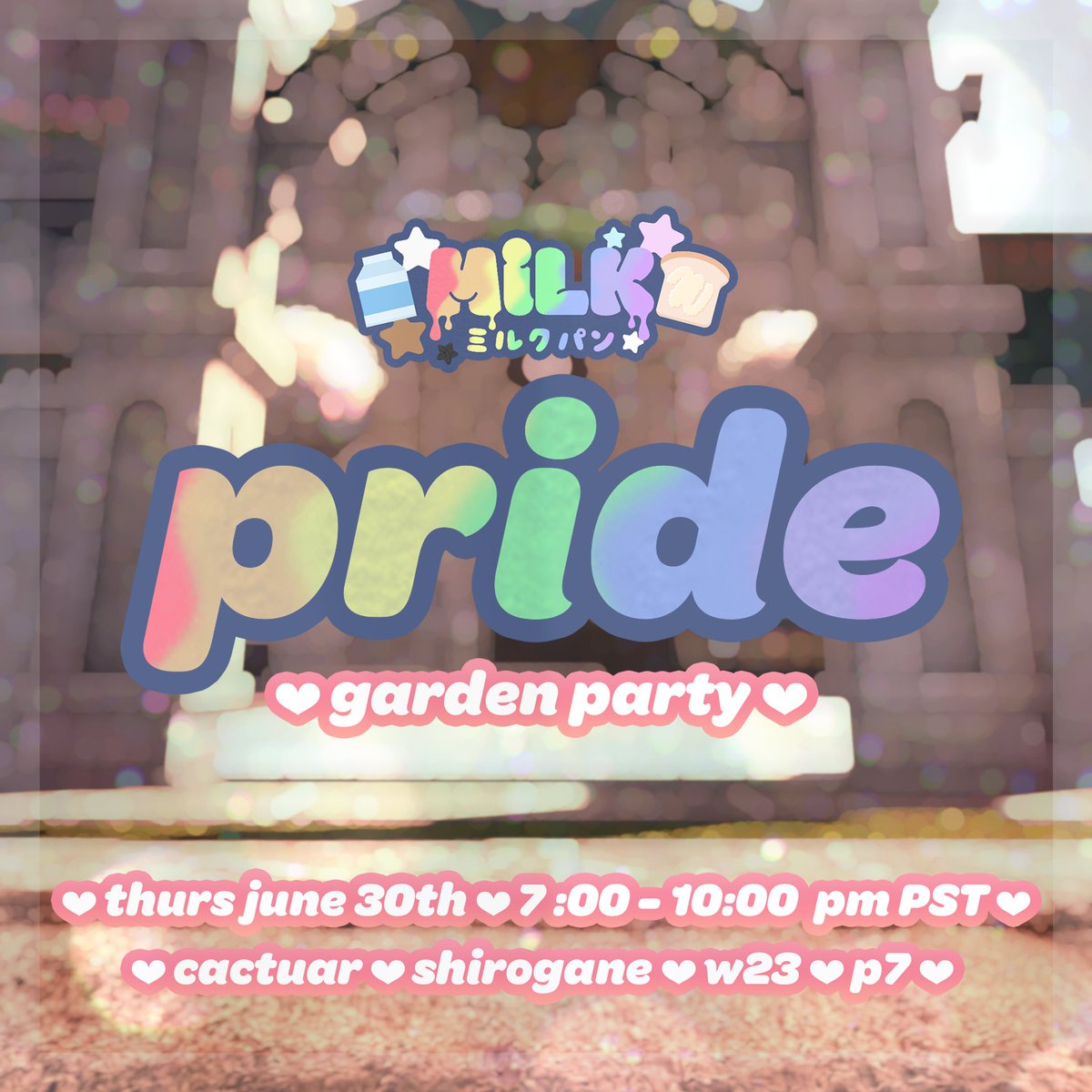 milkffxiv's tweet photo. 🫖 Join Milk Nightclub on the front lawn for a Pride themed Garden Party!

📰Milk Nightclub is HIRING again! 
APPLY HERE: https://t.co/fAArSRJPe8

✨See you tonight! 
➡️https://t.co/OsAEWv9Q7H https://t.co/SbFONuCcEs