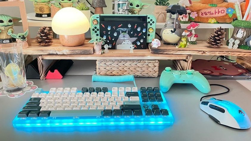 Womier_keyboard's tweet photo. I love those leafy details, its natural color and those RGB colors! --womier customer
Picture credit to 📷 @cozy_madu⭐
#womier #womierk87 #botanicaltheme #womierkeyboard https://t.co/5FCPhybWVC