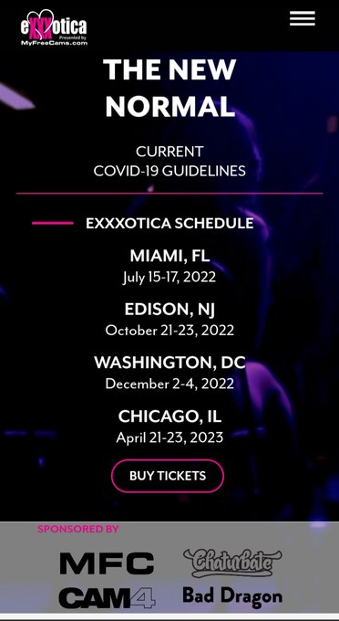 Our team will roam Mia July 15th who is down to kink it up with us @ Exxxotica https://t.co/QT4snJLM<a href="/tag/author"class="tags"><span>#author</span></a><a href="/tag/erotic"class="tags"><span>#erotic</span></a><a href="/tag/seductive"class="tags"><span>#seductive</span></a><a href="/tag/itshappening"class="tags"><span>#itshappening</span></a><a href="/tag/kinkplay"class="tags"><span>#kinkplay</span></a>
