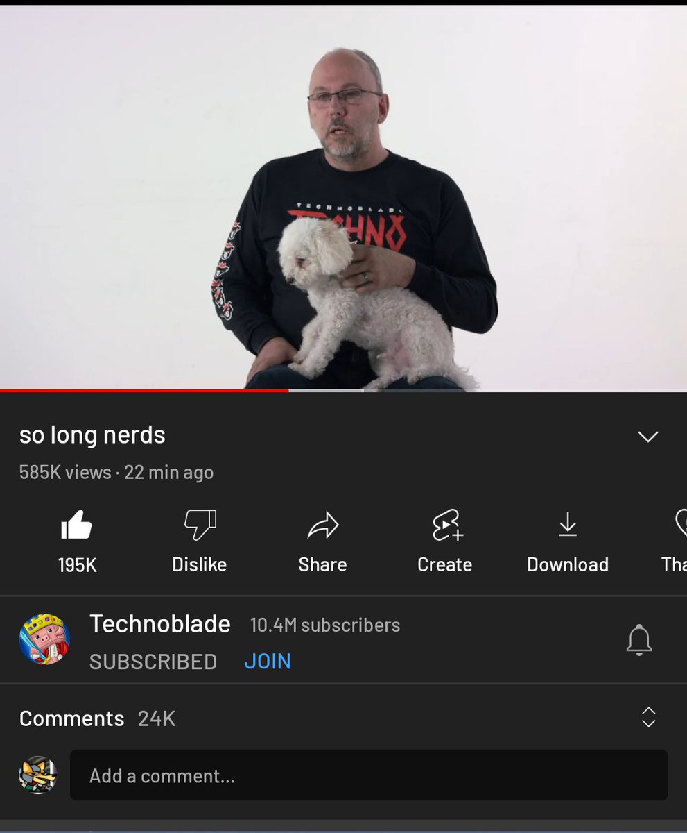 JWsupercraft's tweet image. Literally crying right now. @Technothepig 
#riptechno