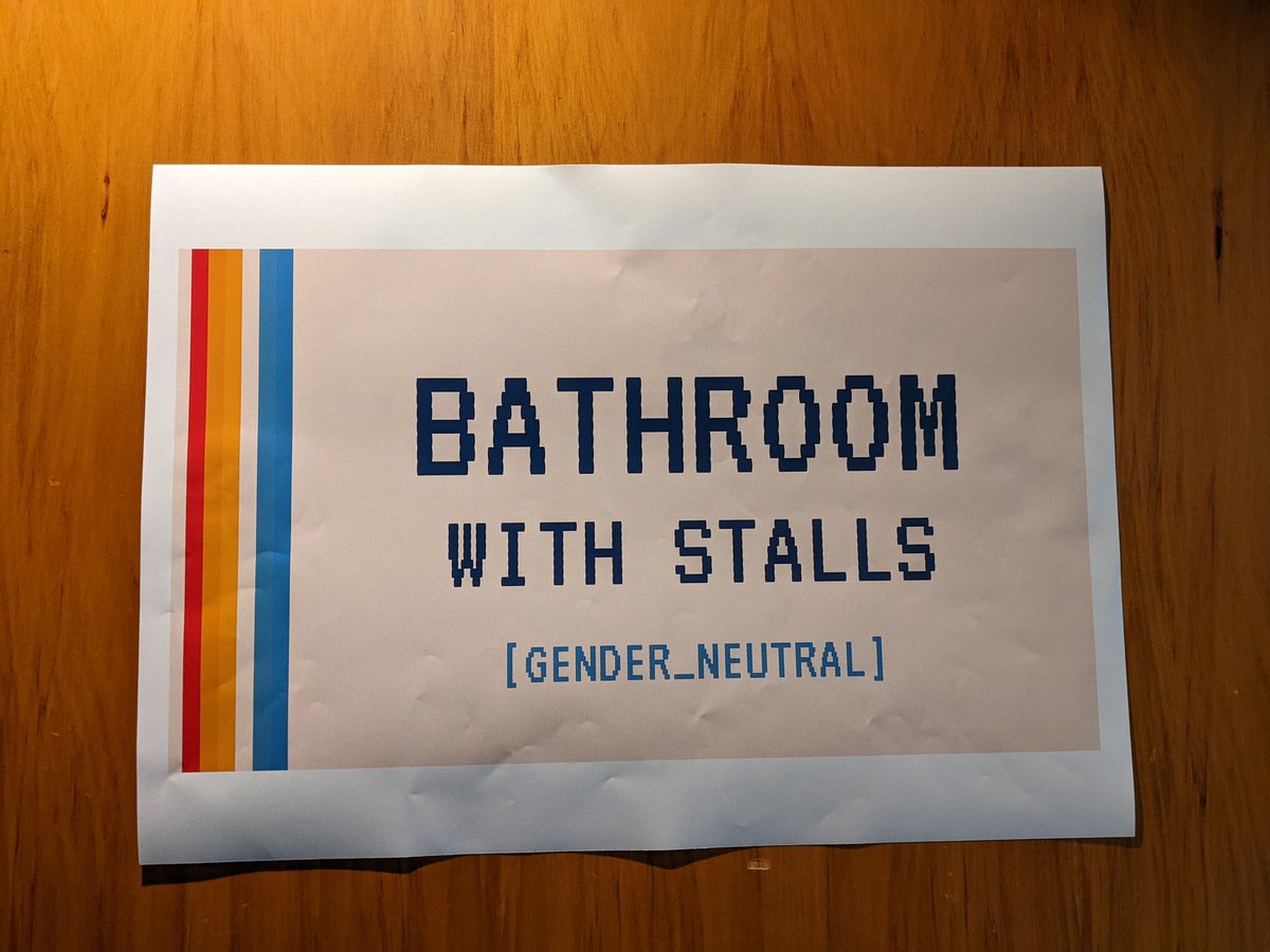 tsdubz's tweet photo. One of my forever favourite things about @kawaiiconNZ continues to be the inclusive bathroom policy! https://t.co/dpuvATIxFF