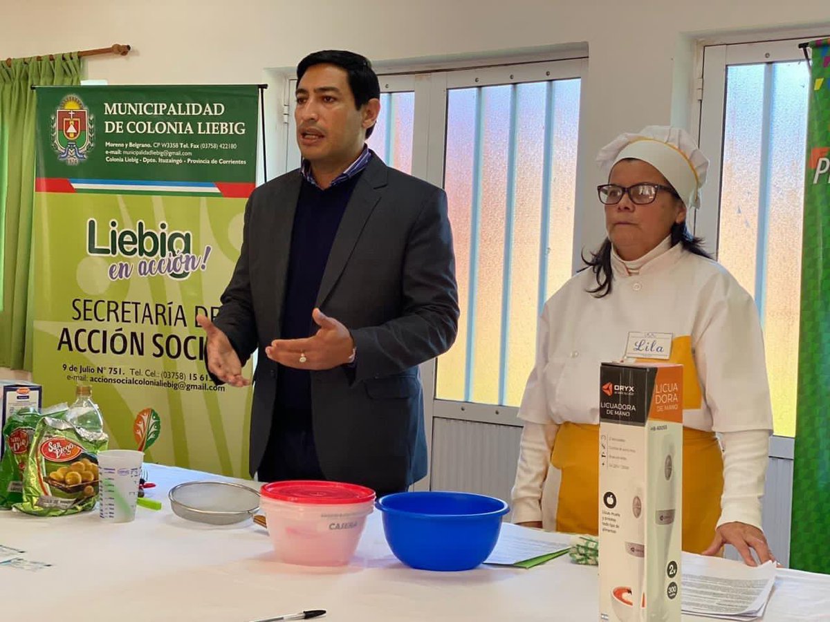 LucasMCarballo's tweet photo. Taller de cocina SIN TACC en Colonia Liebig, destinado a los beneficiarios del “programa de apoyo nutricional a la persona celíaca” del @desarrolloctes https://t.co/oHPe97QNi5