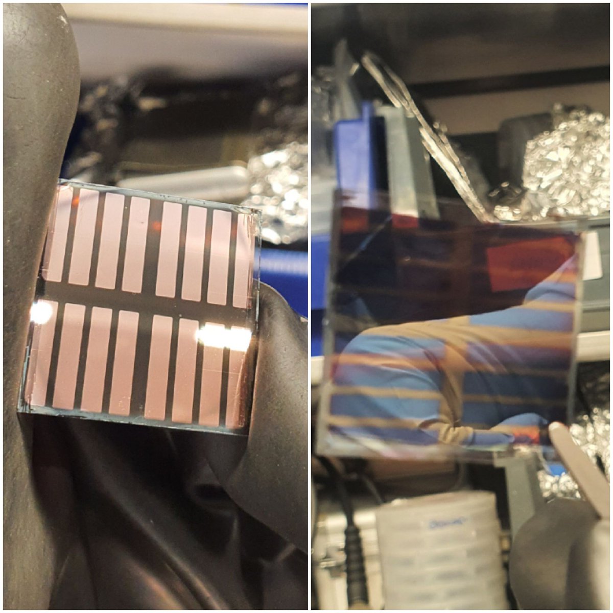 OussamaOulhakem's tweet image. Opaque vs semi-transparent #solar_cell