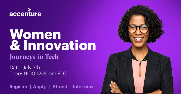 toddkimbriel's tweet photo. Interested in jump-starting your career in #technology but don’t know where to start? Join us on July 7th &amp; listen to women from @Accenture share how #apprenticeship led them to establish innovative careers. Register here 👉 https://t.co/KQwdBHOXZP https://t.co/LdbPsvSyeG