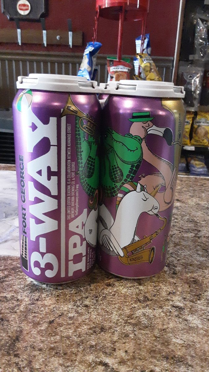 FlyingBeerMan's tweet image. 3-Way IPA Fort George, Alvarado Street, &amp;amp; Ravenna Brewing collaboration, 4pk, $13.99