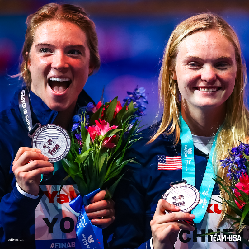 TeamUSA's tweet photo. Seeing 🥈🥈

@USADiving x #FINABudapest2022