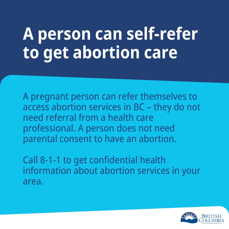 BCGovNews's tweet photo. In light of the Roe v. Wade reversal in the USA, it's important for everyone to know what abortion access looks like in BC. An abortion is a medical procedure and is an essential part of health care in BC. A safe abortion is a medical right in BC. https://t.co/SD2zf7PdqJ