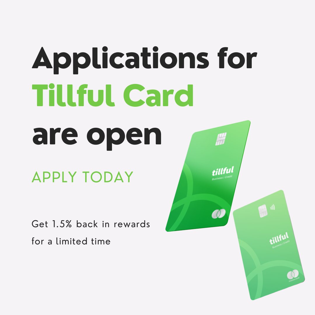 Tillful's tweet photo. After inviting our waitlist of almost 20,000 to apply, @TillfulCard applications are officially open to all! Claim yours today: https://t.co/4C3KCC5u99 https://t.co/NjxPugP1x0