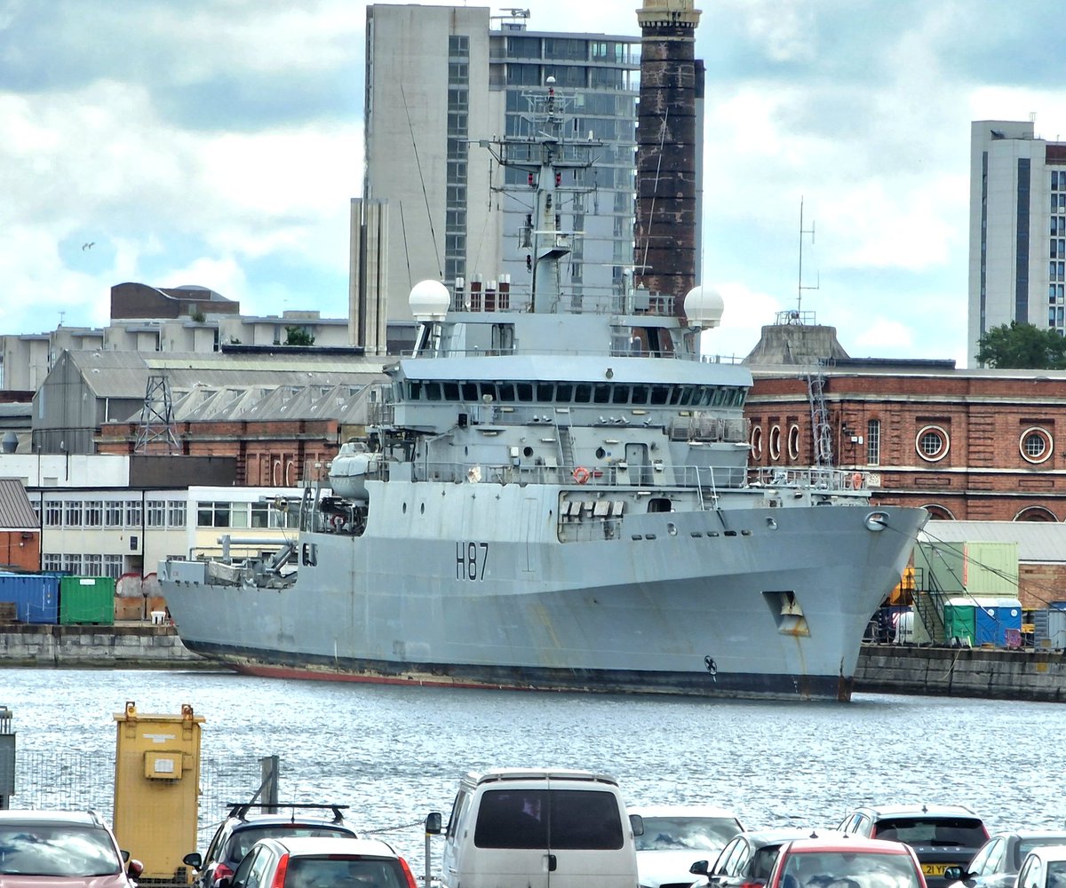 Seen today, HMS Echo formally decommissioned earlier in the morning.