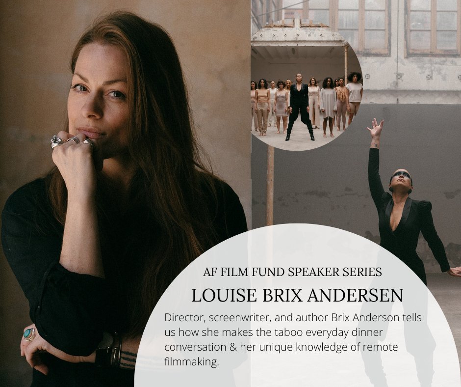 AF_Fndn's tweet photo. Louise Brix Andersen, Filmmaker, screenwriter and author of "Remote Filmmaking" is on the  Podcast this week chatting about exploring the Taboo in filmmaking! Episode 20 will be available tomorrow on Apple Podcasts, Spotify &amp; wherever you get your podcasts! 🎙️ https://t.co/ijop9NjlFL