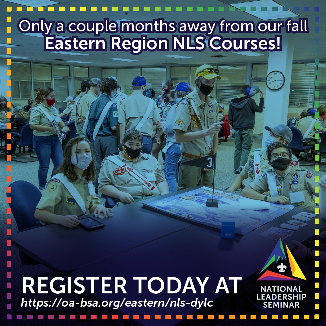 Our fall NLS/DYLC courses are coming up soon! Work with Arrowmen from across the country to develop skills, make connections, and become a better leader! Sign-up with the link below!

oa-bsa.org/eastern/nls-dy…