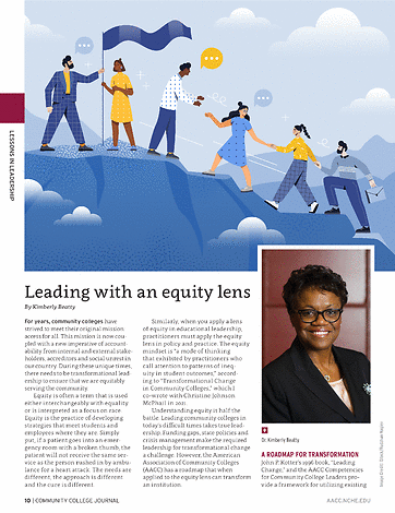 I am honored to share my piece, "Leading with an equity lens" which appears in <a href="/Comm_College/">comm_college</a>'s June/July Community College Journal as part of their Lessons in Leadership series.

ow.ly/J1kx50JM6C3

#Equity #ServingCommunities
