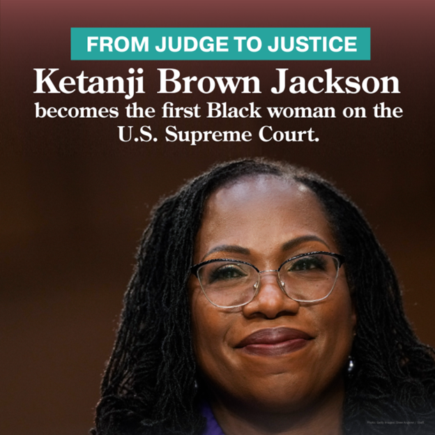 For the first time in American history, a Black woman now serves on our nation’s highest court — a long-overdue step towards a Supreme Court that better reflects the values and diversity of this country.