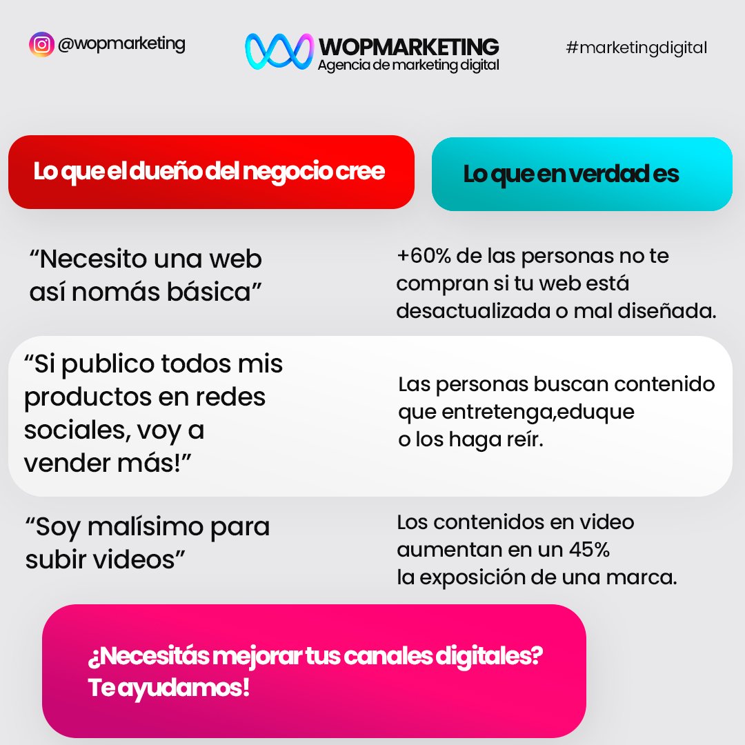 Seguinos en #instagram instagram.com/wopmarketing