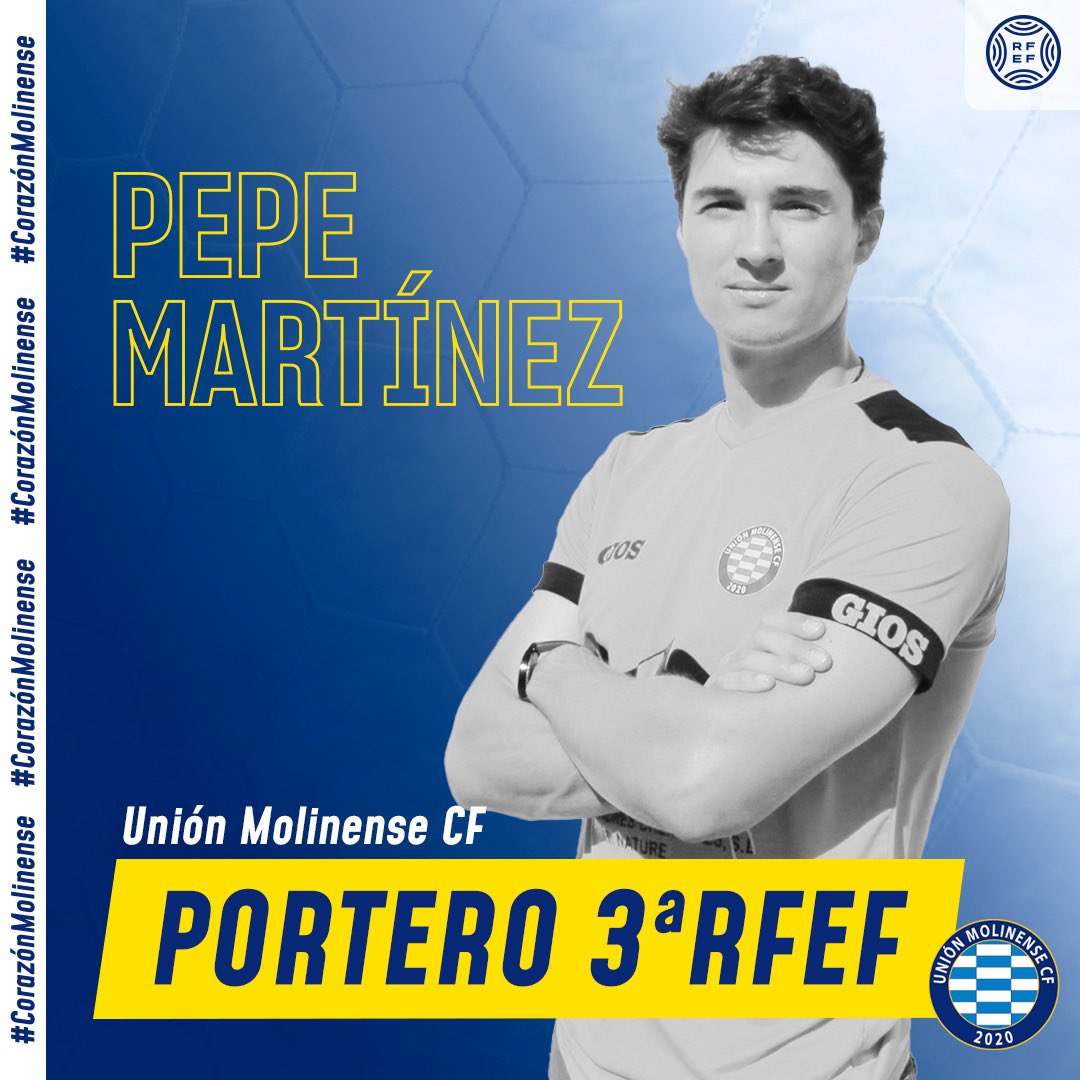 📣 Proyecto 22/23 Jugadores 

⚽️ JOSE MARTÍNEZ GONZÁLEZ 

✅ Portero 3ª RFEF.

➡️ Portero que llego al Molinense en el mes de marzo procedente del FC Cartagena y que renueva con la ilusión de crecer junto al club.

#CorazónMolinense