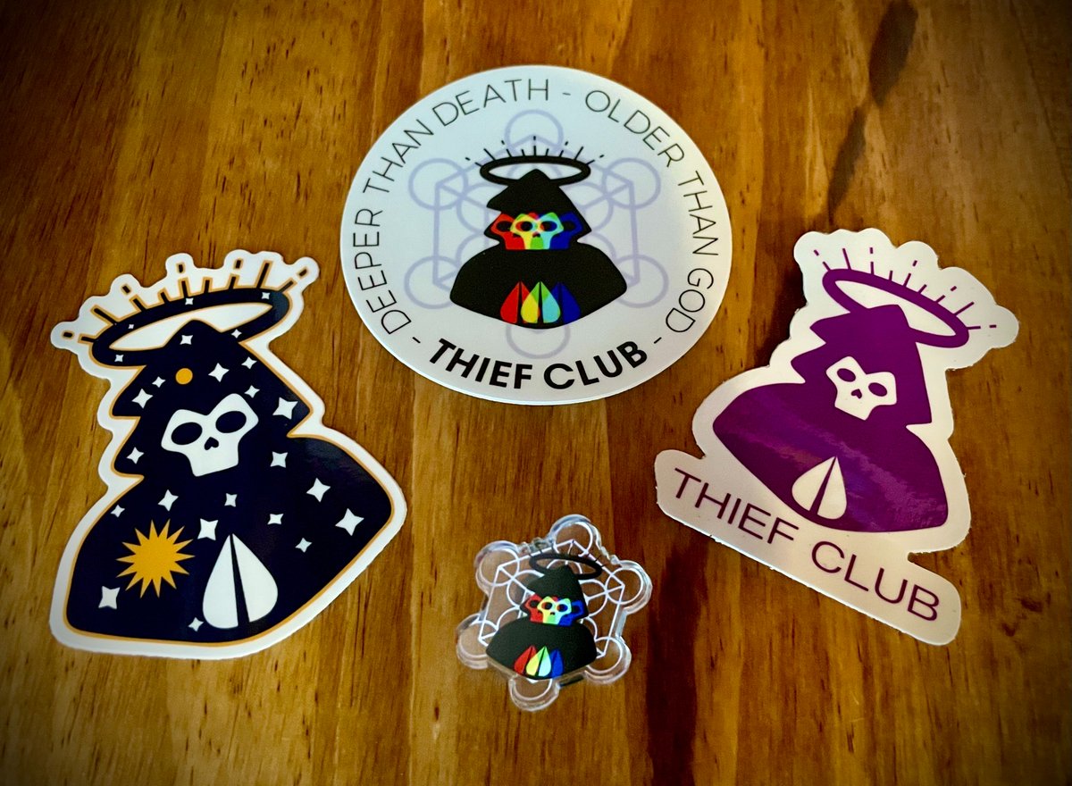 BRAND NEW STICKER/PIN PACKS ARE LIVE = $6 free shipping

thiefclub.bigcartel.com/product/acryli…