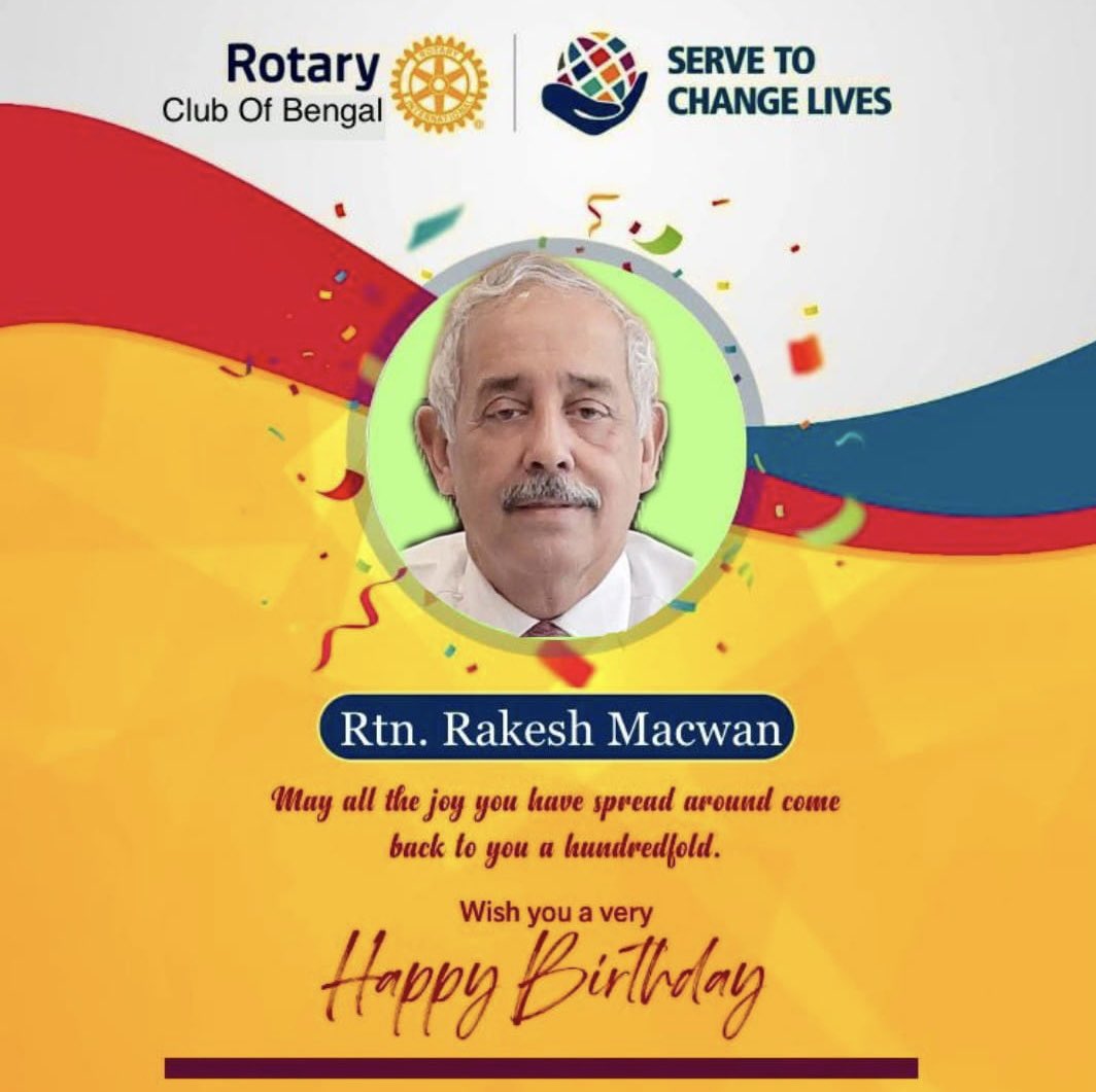 A very Happy Birthday to our club mentor Rtn. Rakesh Macwan from the entire team  #Rotary #RotaryServeToChangeLives #rotaryindia #RotaryResponds #rotaryindia #ImagineRotary #JenJonesRotary #Rotary #Shekhar_Rotary #rotaryopensopportunities #RotaryResponds #rotaryclub #District3291