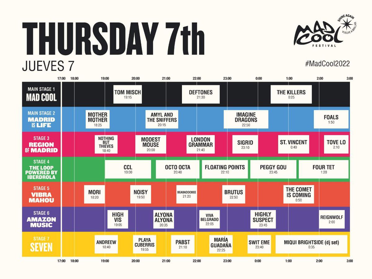 IDragonsSpain's tweet photo. @imaginedragons tocará en el Main Stage 2 la próxima semana @madcoolfestival a partir de las 22:50pm! https://t.co/LTbaKDyapP