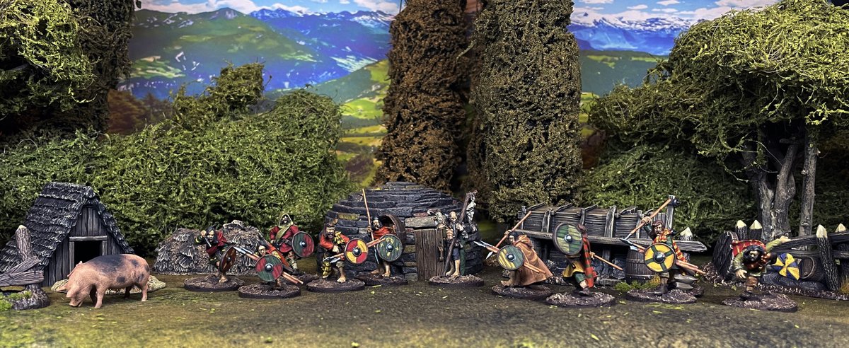 panzerkaput's tweet photo. My next unit for my Welsh for my Barons' War: Game, javelinmen are completed. Not only that I have also completed a hermit for the Welsh too. I am chuffed with the look of these.
#historicalwargamer #thebaronswar #fsinspired #thewelsh #wargamer #footsore https://t.co/mHKqfXEAWu