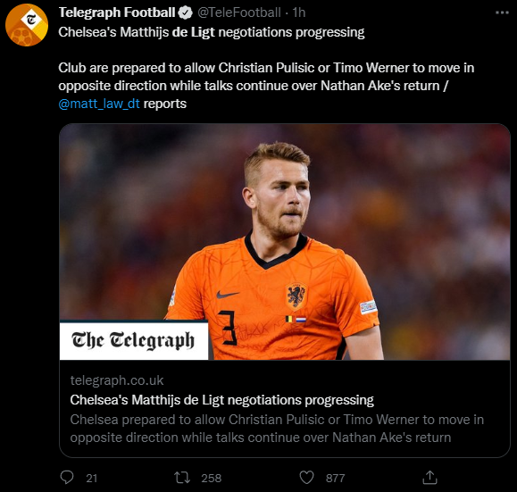 KindaMaxed's tweet photo. @nikiblue25 @BBCSport Matt law is a tier 2 Journalist same as fab, it mention 102 million in that article https://t.co/TAtaXzTspw