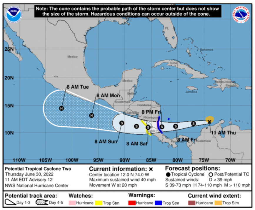 cayCompass's tweet photo. Forecasters at the National Hurricane Center in Miami, Florida, have revised their predictions about a tropical disturbance which has now entered the south-central Caribbean Sea.

https://t.co/C1UXWPCFff

#caymancompass #caymanislands #cayman #caribbean https://t.co/59hbdORVKl