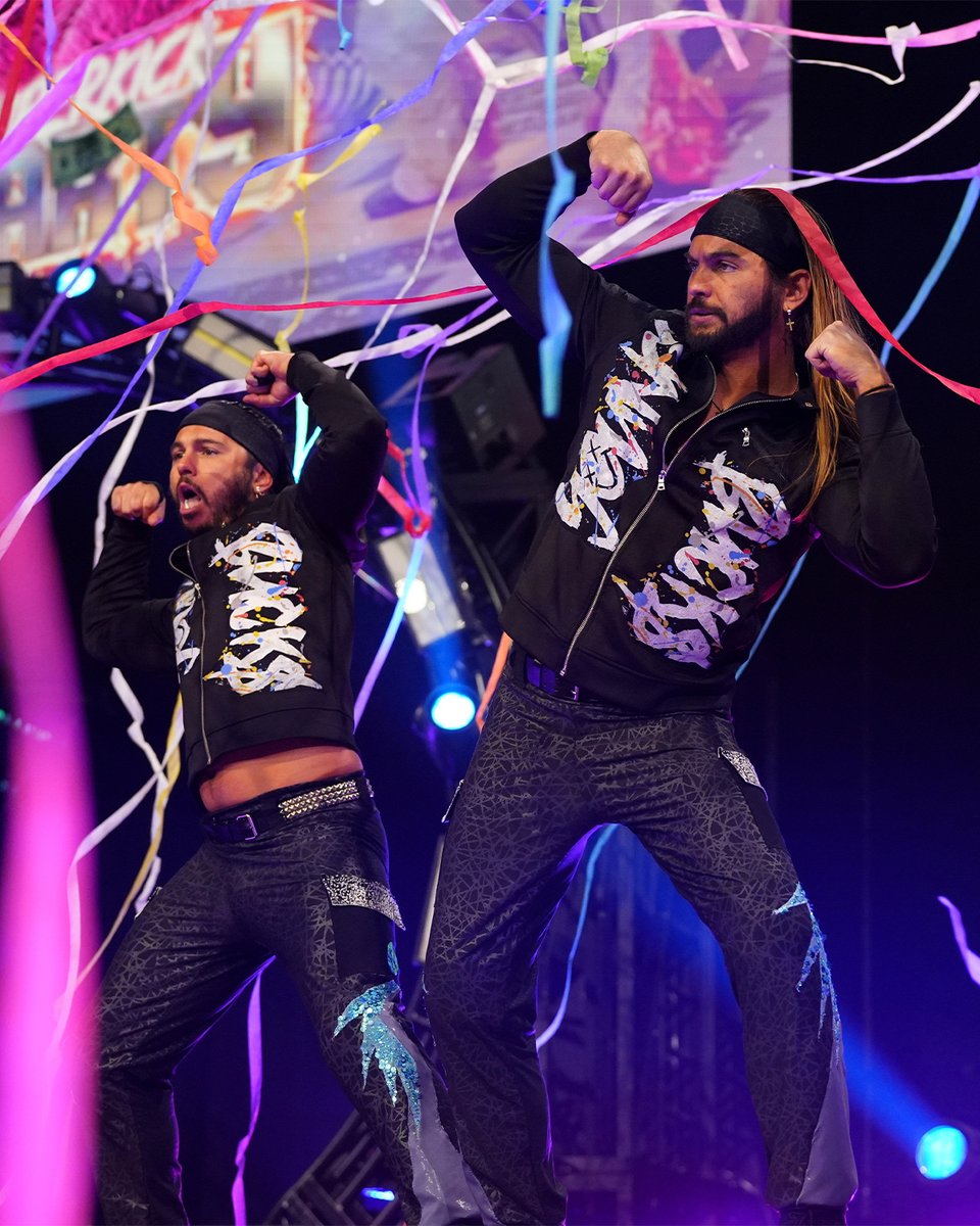It’s time for our favorite type of party: an #AEWRampage superkick party with The @YoungBucks at 10/9c on @tntdrama 🎉