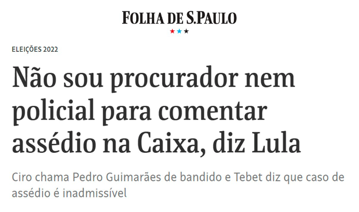 Vote em alguém que não tenha medo de se posicionar.
E se posicione de forma sensata, sobre projetos e planos para o Brasil.