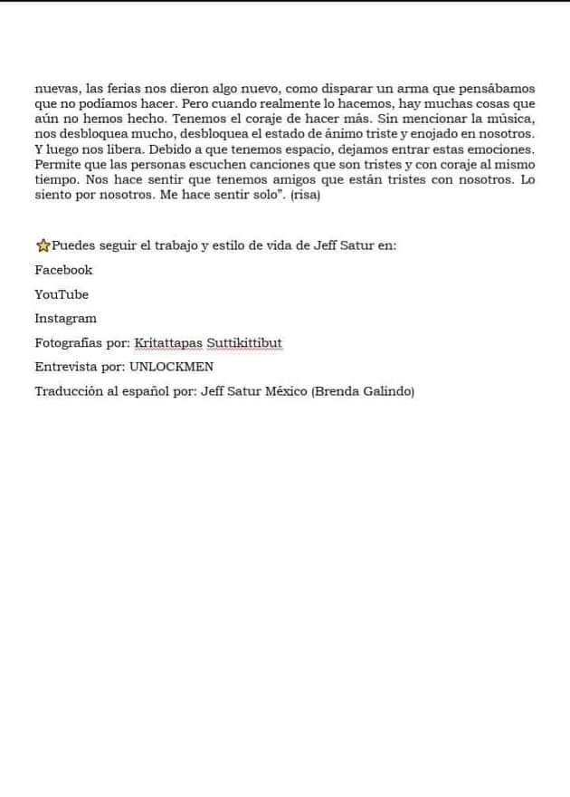 JeffSaturMexico's tweet photo. 3.ª Parte : Entrevista por: UNLOCKMEN
Fotografías por: Kritattapas Suttikittibut
______________________________________________
Traducción al español por: Jeff Satur México .
#UNLOCKMEN #TheRealJeffSatur #interview #JeffSaturMexico #Entrevista
#KinnPorscheTheSeries #Hide https://t.co/8p3DDEPGYT