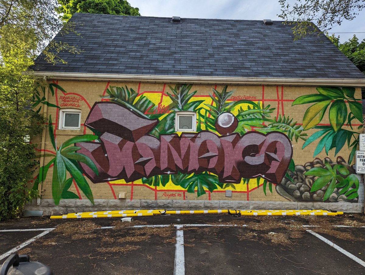 yshc's tweet photo. Walking Toronto's #LittleJamaica in Eglinton Ave W w/ @heritagetoronto @TheBBPA #HTtours https://t.co/29Qi3Yauxe