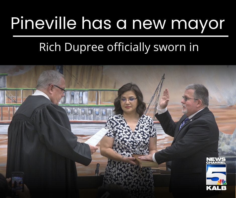 KALB News Channel 5 on Twitter "Rich Dupree was sworn in as the Mayor