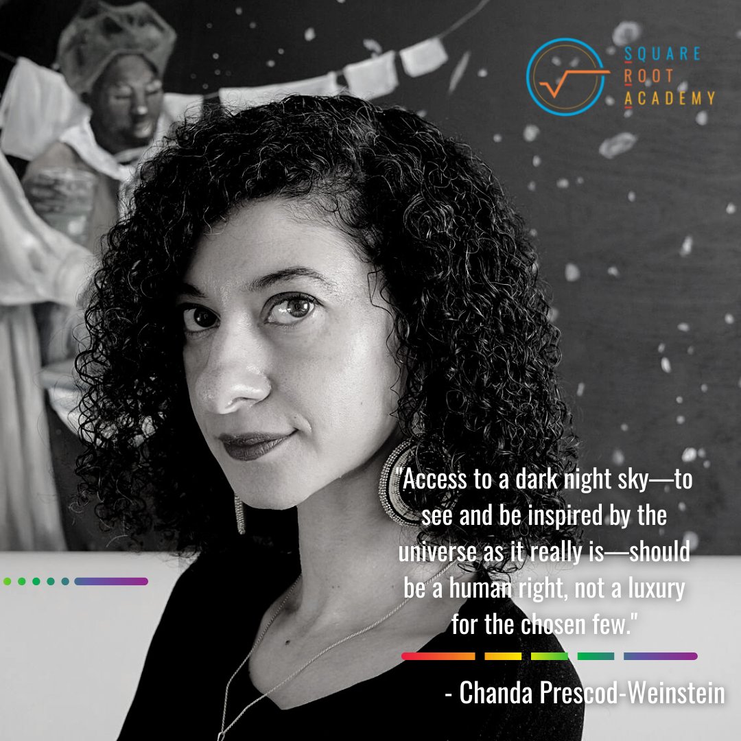 (6/8)  Chanda Prescod-Weinstein, Theoretical cosmologist &amp; assistant professor of physics &amp; astronomy at University of New Hampshire. Founding member of American Astronomical Society Committee for Sexual Orientation &amp; Gender Minorities in Astronomy.
 
#PrideMonth #STEM #STEAM