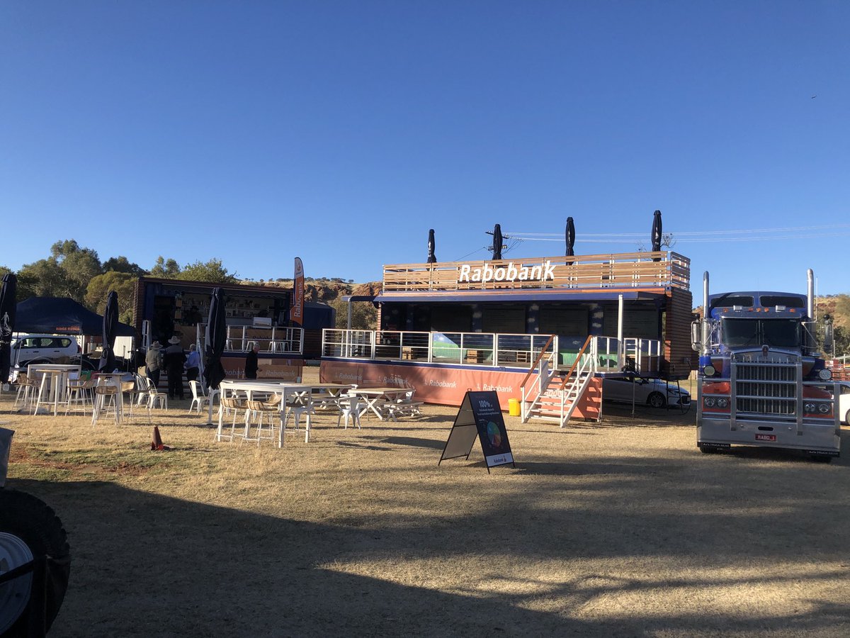 Alice Springs show today with the ⁦<a href="/RabobankAU/">Rabobank Australia</a>⁩ truck