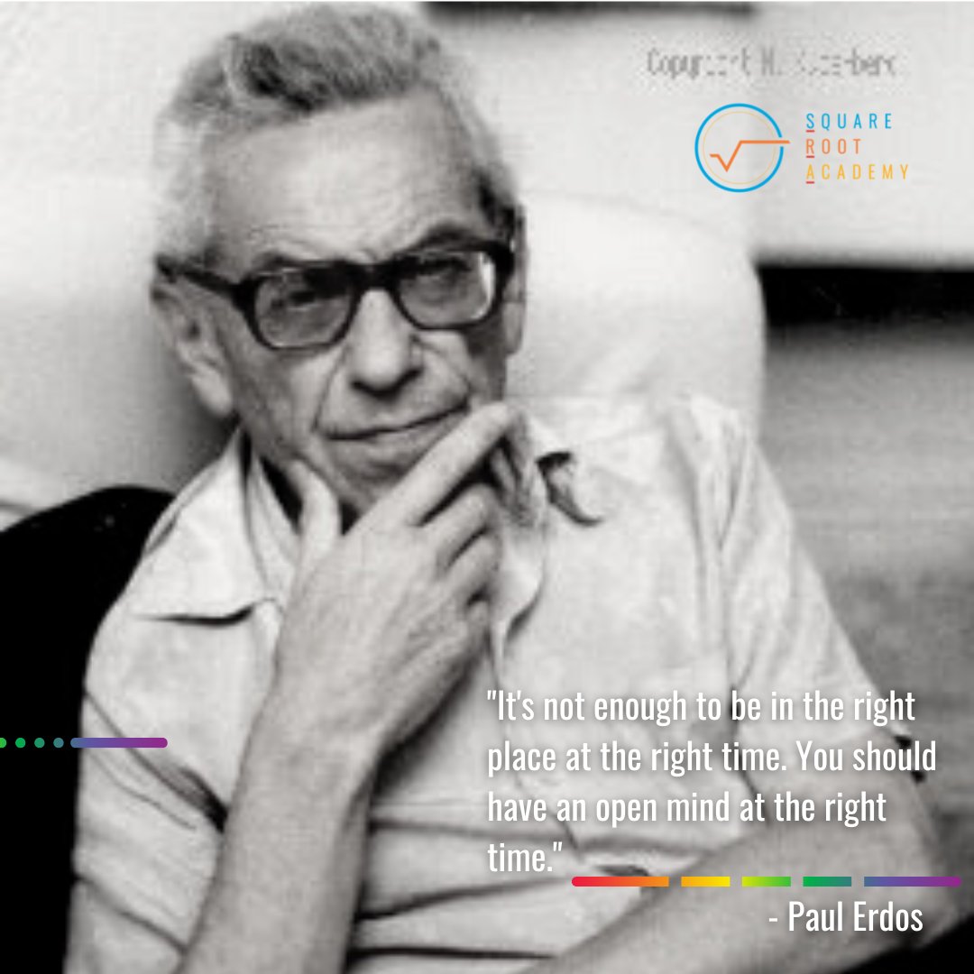 (7/8) Paul Erdős, Mathematician who worked at several universities &amp; a member of science academies in 8 different countries. Referred to numbers, especially prime numbers, as his best friends. Titling his biography  "The Man Who Loved Only Numbers.

#PrideMonth 
 #STEM #STEAM