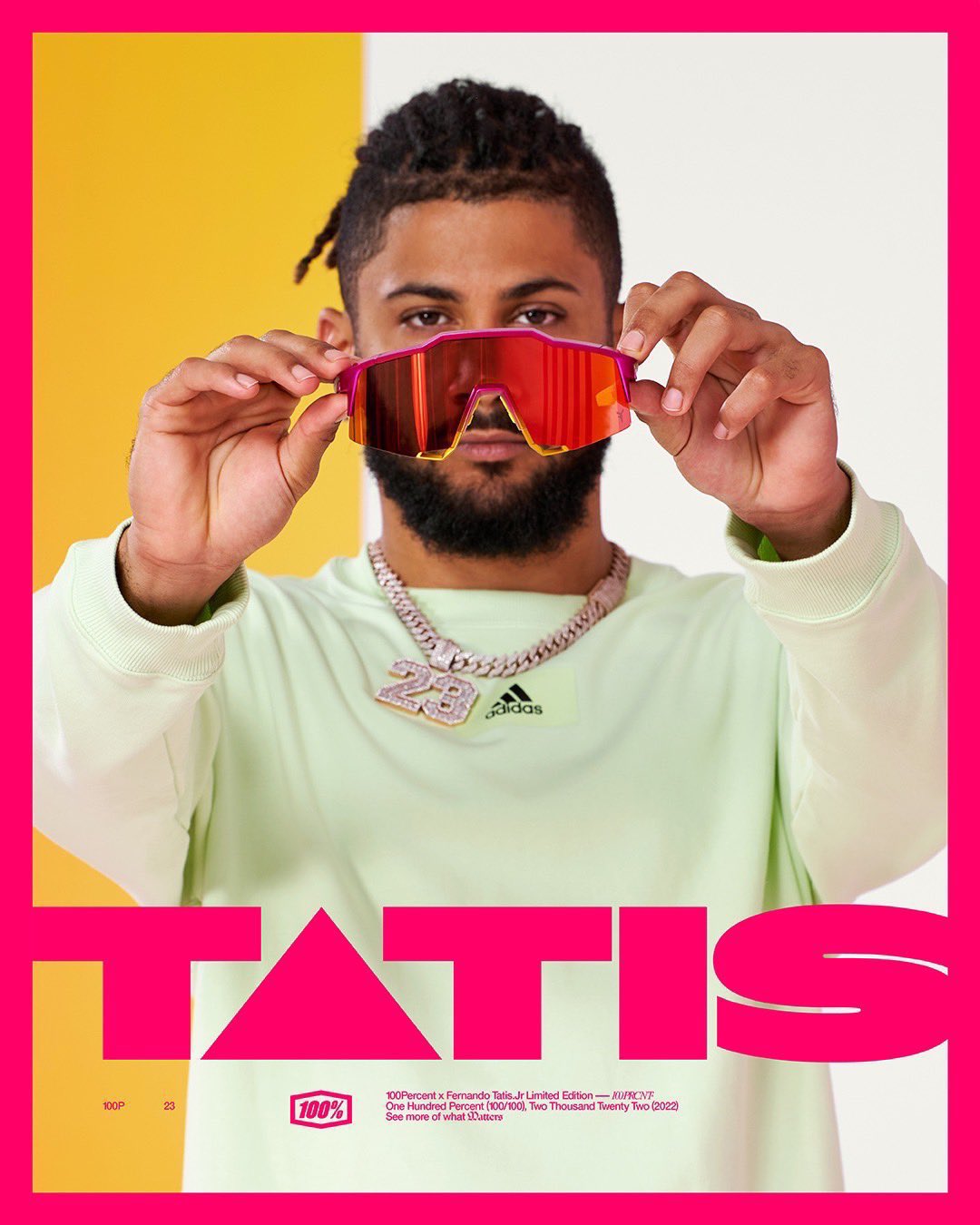 サングラス100%ワンハンドレッドフェルナンドタティスJr.モデル S3