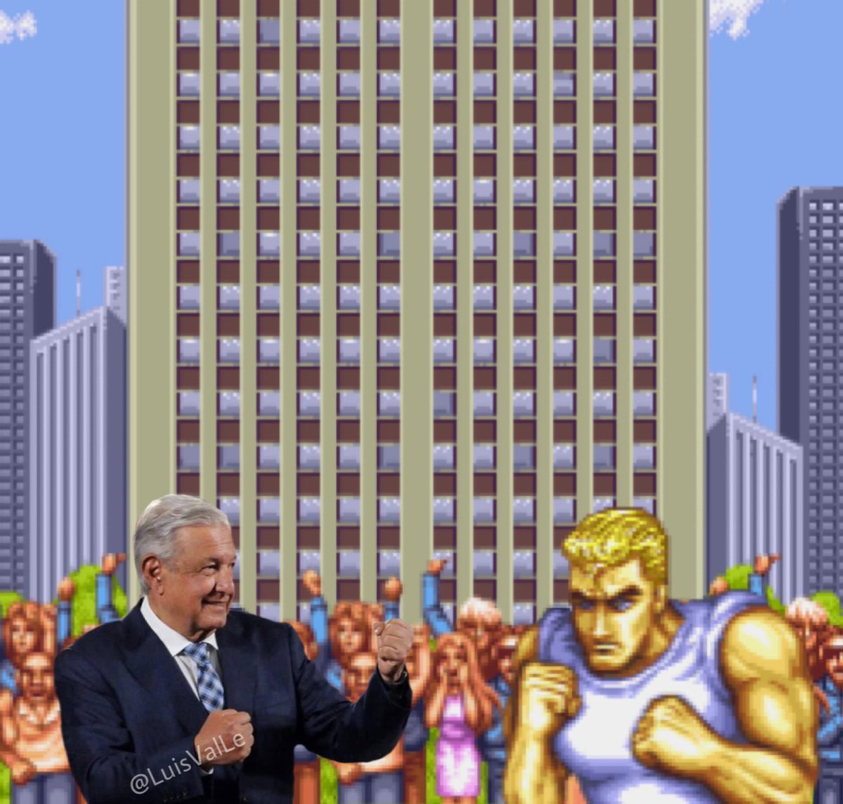 Por cada 5 favs❤️ que reciba este tuit  voy a cambiar a AMLO peleador de lugar.