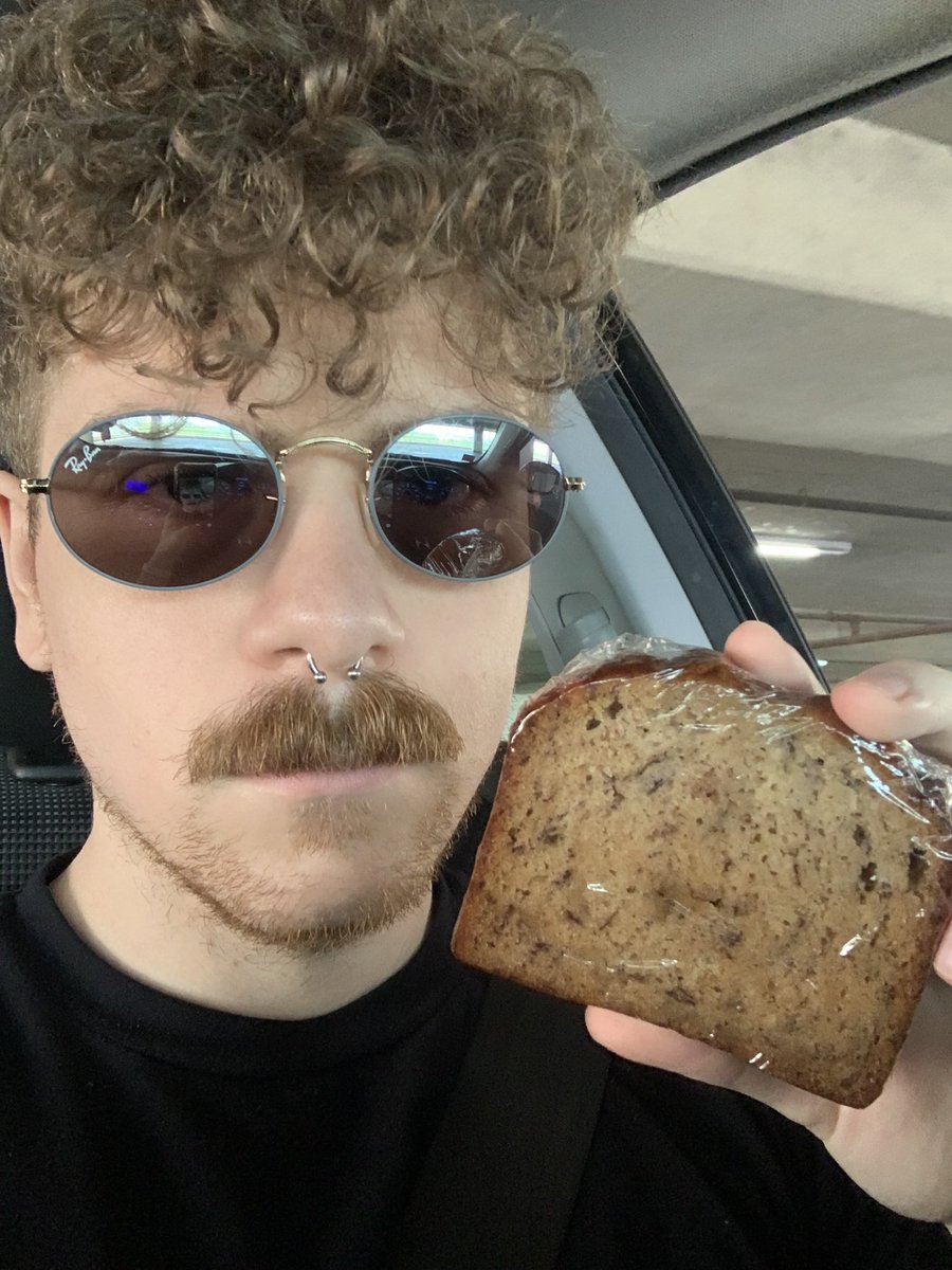 IckyNicky's tweet photo. @gumbofumbo W mustache W banana bread https://t.co/aAzXwXYZfc