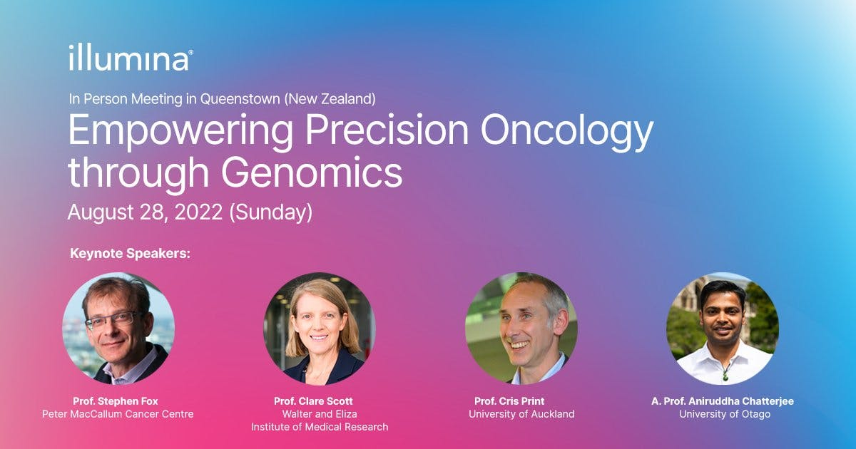 AntoBeck's tweet photo. We are slowly getting back into "In-Person" meetings. This one in #Queenstown for #genomics in #PrecisionOncology just before the famous #QRW meeting. Great lineup of speakers in #oncology and #cancer research @illumina. Register on link, limited space. https://t.co/DSxSWMeMNj https://t.co/RViD3oBnIF