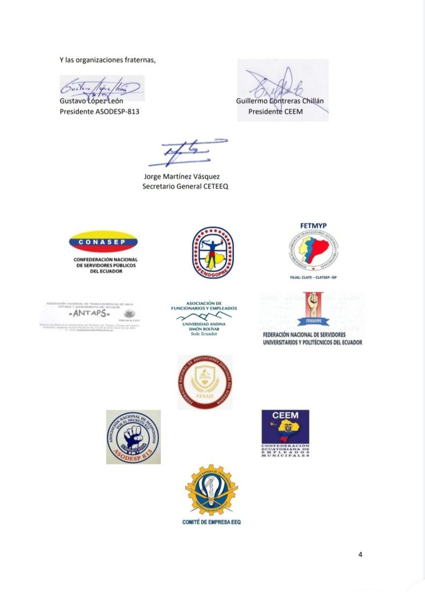 🔴 PRONUNCIAMIENTO 

Las Organizaciones afiliadas y fraternas a la ISP en el Ecuador saludamos los resultados del diálogo y acuerdos alcanzados luego de 18 días de #ParoNacional