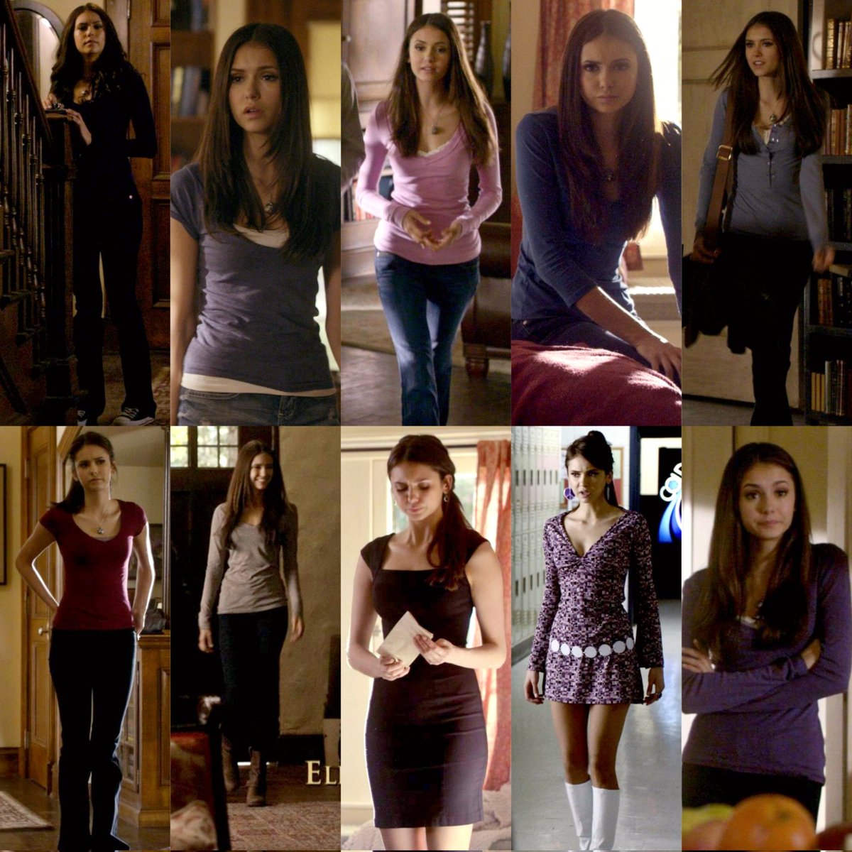 dailyeIena's tweet photo. elena gilbert season 2 outfits♡ https://t.co/FFPgxcBNzY