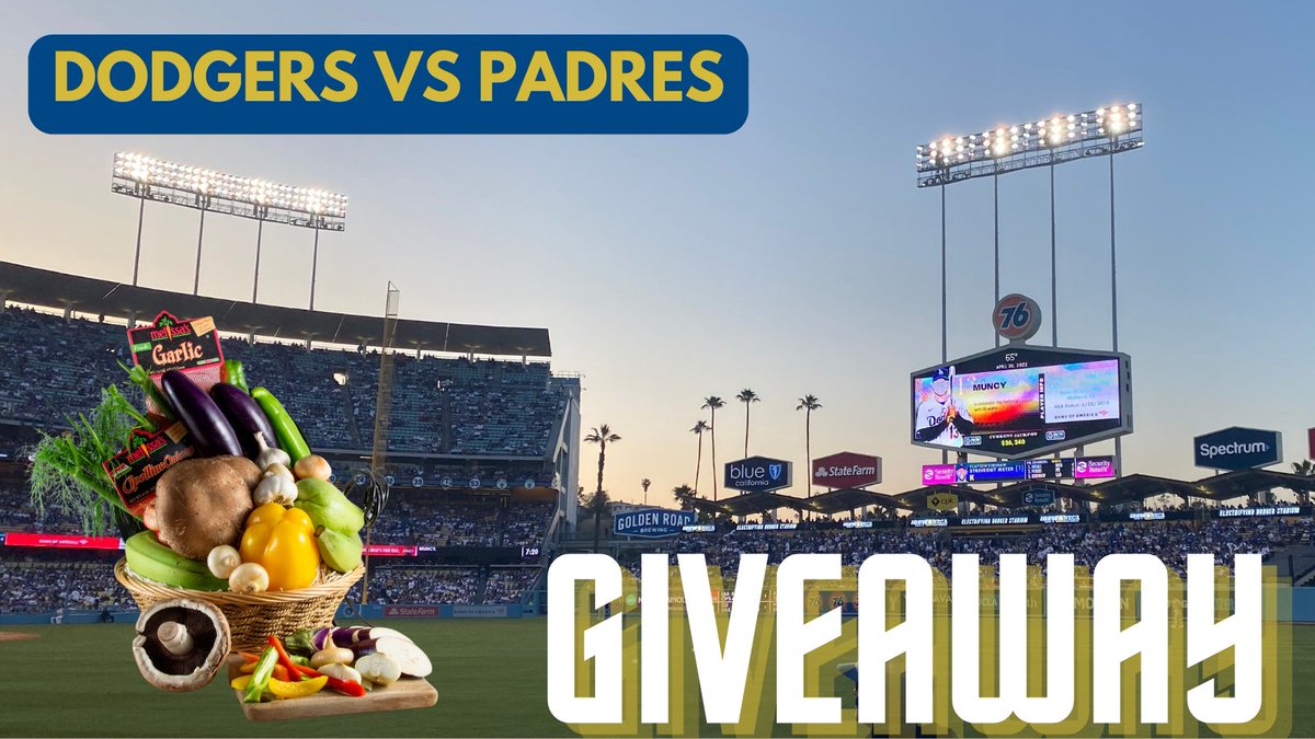 MelissasProduce's tweet photo. One of our favorite matchups: @Dodgers vs @Padres!

Enter our #grilling basket giveaway!

⚾️ Follow @MelissasProduce on Twitter &amp; IG: https://t.co/0zEIMeCUmM
⚾️ Retweet &amp; like this post
⚾️ Reply with #Dodgers or #TimeToShine &amp; tag a friend!

#MelissasProduce #UpgradeYourGrill https://t.co/aXtNjTJk6y