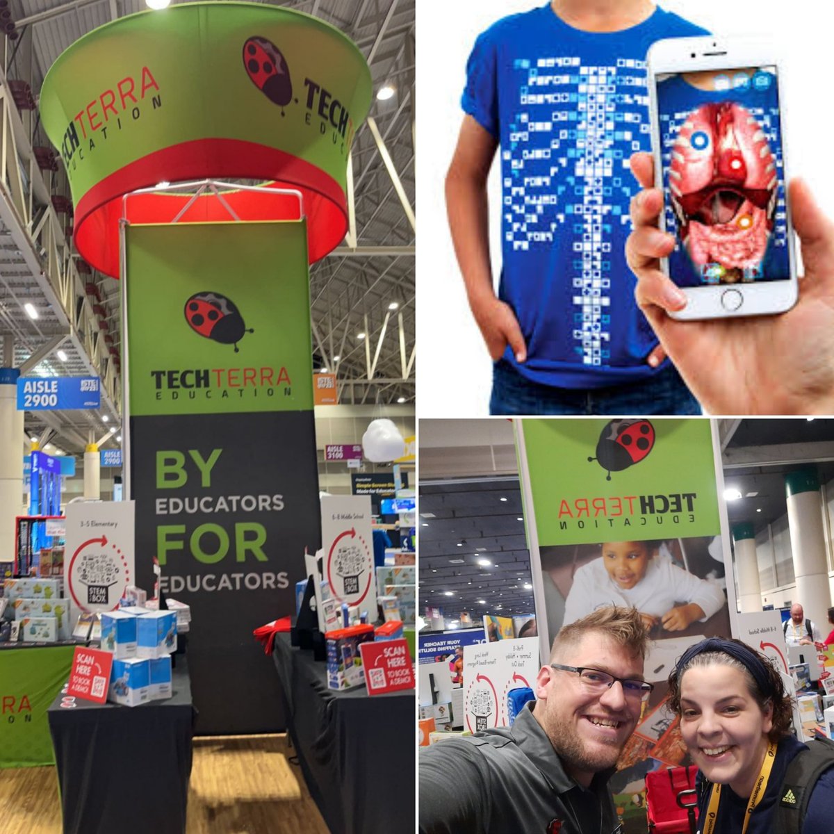 MrsEnos1's tweet photo. ๐ฌ๐ข My science-teacher brain was blown away learning about #STEMinaBox from @TechTerraEd! I was shown an awesome AR demo at their #ISTELive22 booth!! ๐ https://t.co/HQM4TZfzoi