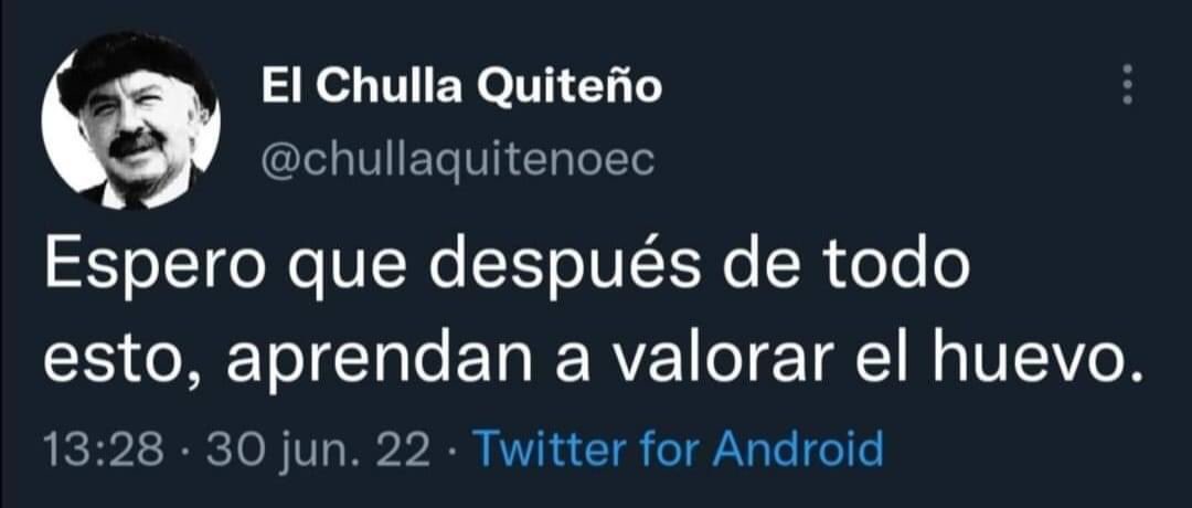 fernandoduranp's tweet photo. Fin del paro en Ecuador! 😂😂😂 https://t.co/qks2bMfmuD