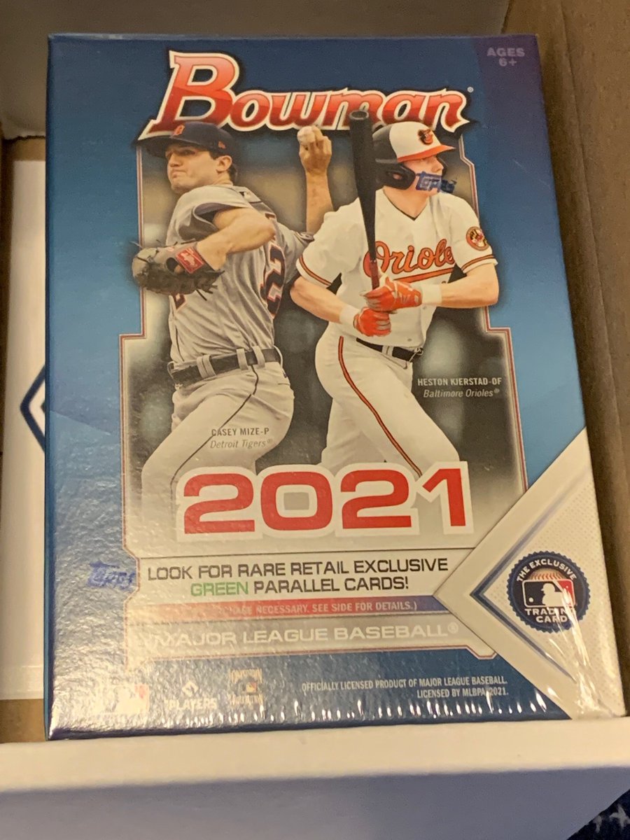 CardPurchaser's tweet photo. Who wants a free 2021 Bowman baseball blaster box? 

- Follow @CardPurchaser 
- Retweet this tweet
- Call 20 friends on the phone and tell them to follow 

Winner drawn from retweets Friday July 1st at 9pm central! https://t.co/VbOGuN7FDp