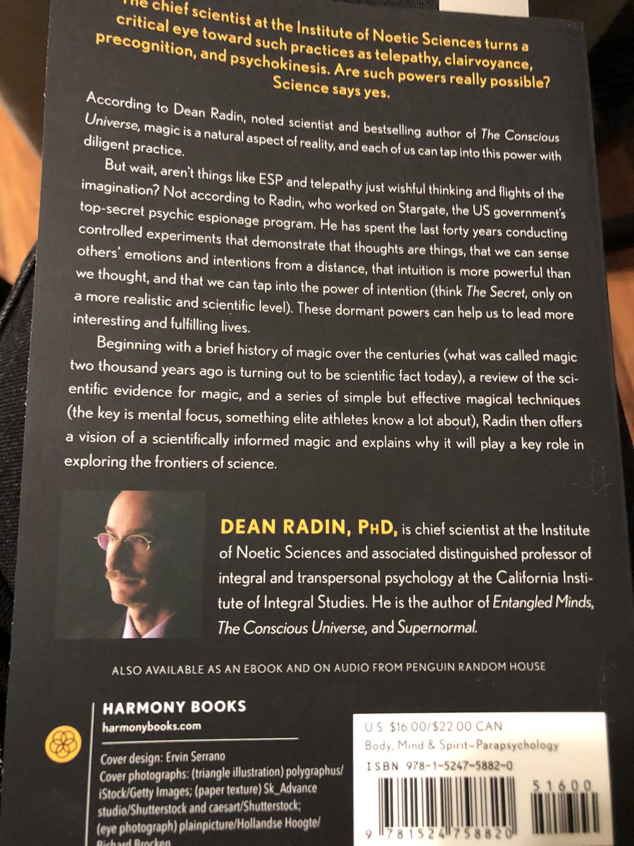 N2Morock's tweet photo. My to-be-read pile is HUGE! And this is the one I’ve picked. I’m hoping to interview the author one day. #PodcastBucketList #parapsychology @DeanRadin #IONS https://t.co/zwotDBSJMm