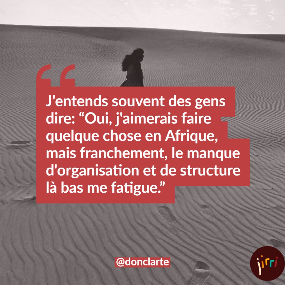 Jirri_org's tweet photo. J'entends souvent des gens dire: "Oui, j'aimerais faire quelque chose en Afrique, mais franchement, le manque d'organisation et de structure là bas me fatigue."

Lorsqu'on pense comme ça, c'est un signe que nous prenons beaucoup de décisions basées sur les faits, et non sur l ... https://t.co/o4dvp5RPTU
