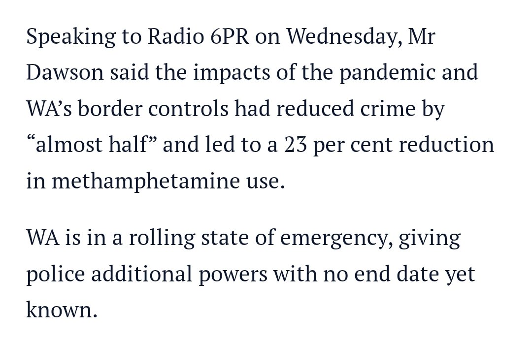 grazinggoat66's tweet photo. So tell us again how that whole "rolling state of emergency" has worked out in controlling meth use here in WA?
I mean it helped get him the Governors job.
I'll wait.
#EndtheSOE
#Zerojustification
#EndtheCharade
#EndMasksonPublicTransport
@MarkMcGowanMP
@CHO_WAHealth https://t.co/PzgbhbC7QD
