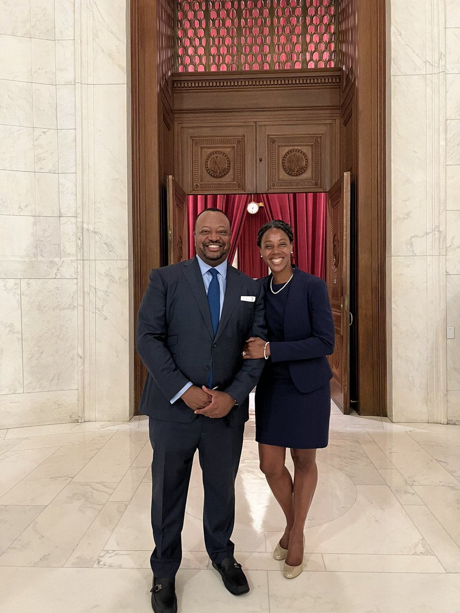 ProfFairfax's tweet photo. So blessed to witness, through tears of joy and pride, history made this afternoon at the Supreme Court of the United States. Congratulations Justice Ketanji Brown Jackson! #letusmarchon https://t.co/lPho9r3ezA